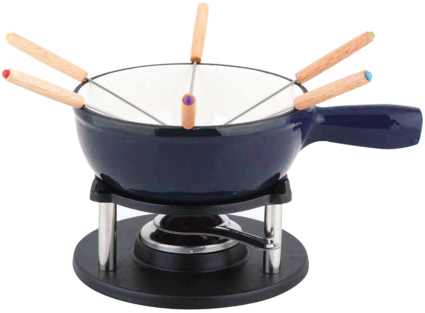 ALPEN Fondueset blau
